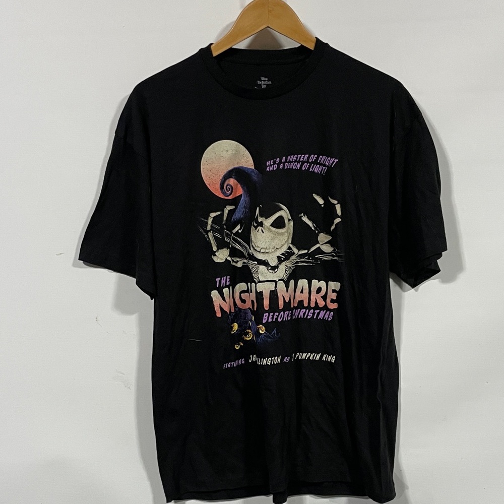 Disney Tim Burton nightmare on elm street Black Graphic T-Shirt
